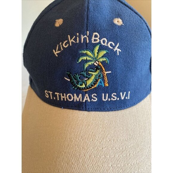 St. Thomas U.S.V.I. Kickin' Back Alligator Palm Tree Adjustable - Picture 2 of 6